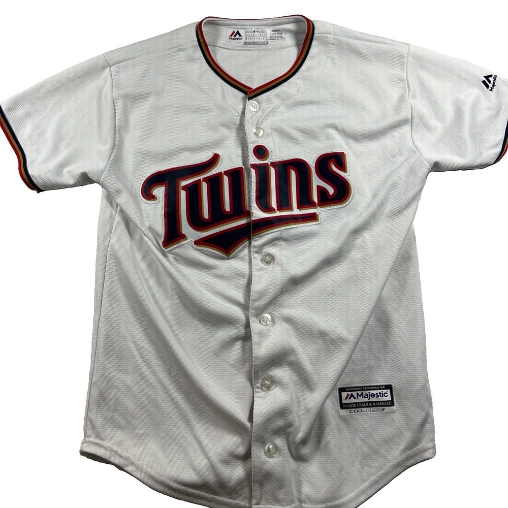 Majestic Minnesota Twins SANO #22 Baseball Jersey Youth Large Sewn White MLB